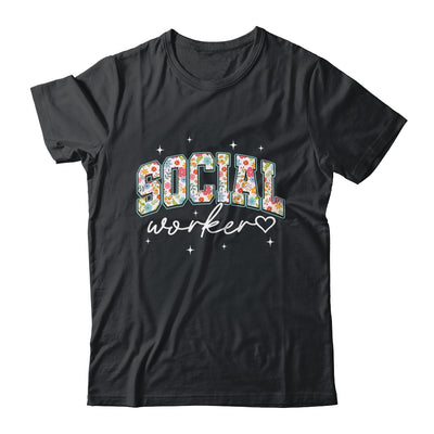 Floral Social Worker Flower Floral School Counselor Shirt & Hoodie | siriusteestore