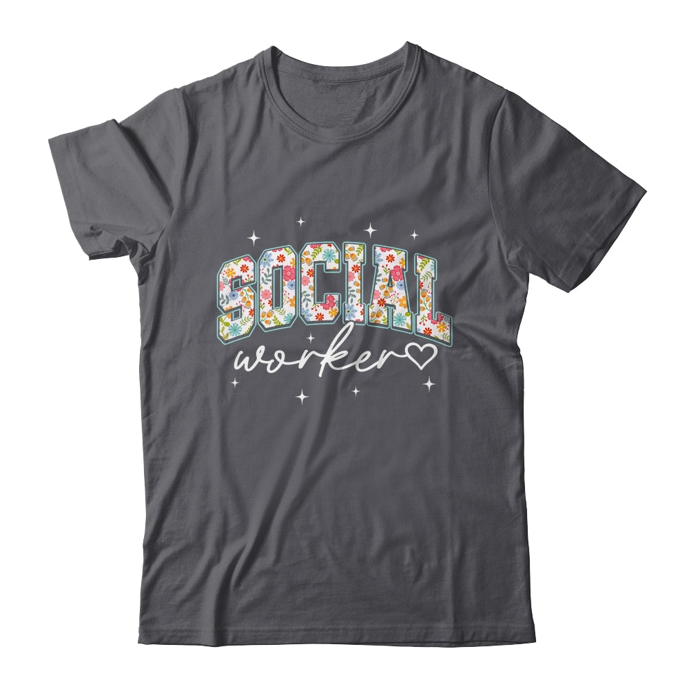 Floral Social Worker Flower Floral School Counselor Shirt & Hoodie | siriusteestore