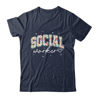 Floral Social Worker Flower Floral School Counselor Shirt & Hoodie | siriusteestore