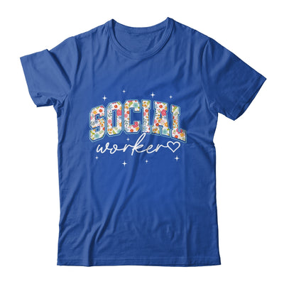 Floral Social Worker Flower Floral School Counselor Shirt & Hoodie | siriusteestore