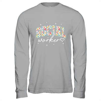 Floral Social Worker Flower Floral School Counselor Shirt & Hoodie | siriusteestore