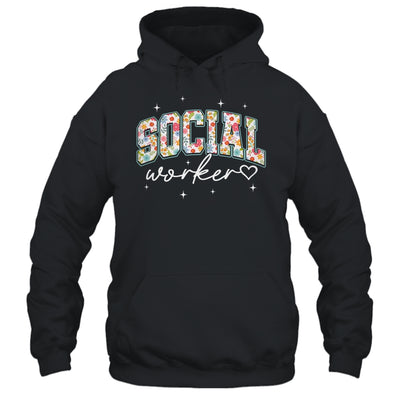 Floral Social Worker Flower Floral School Counselor Shirt & Hoodie | siriusteestore