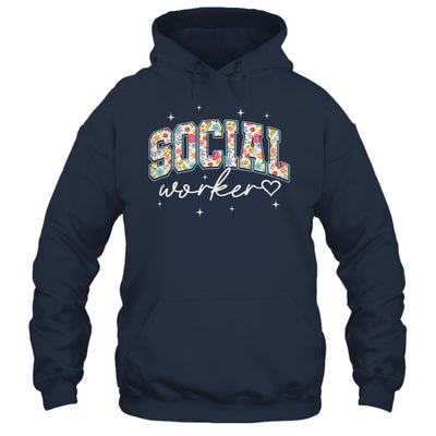 Floral Social Worker Flower Floral School Counselor Shirt & Hoodie | siriusteestore