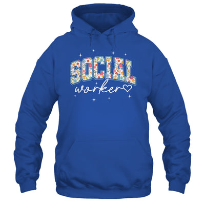 Floral Social Worker Flower Floral School Counselor Shirt & Hoodie | siriusteestore