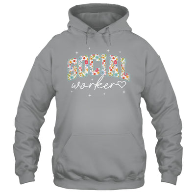 Floral Social Worker Flower Floral School Counselor Shirt & Hoodie | siriusteestore
