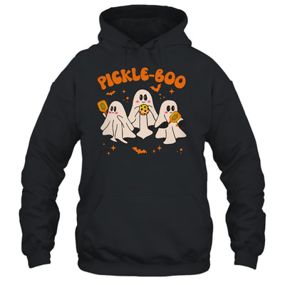 Fun Pickle-boo Ghost Playing Pickleball Halloween Paddleball Shirt & Hoodie | siriusteestore