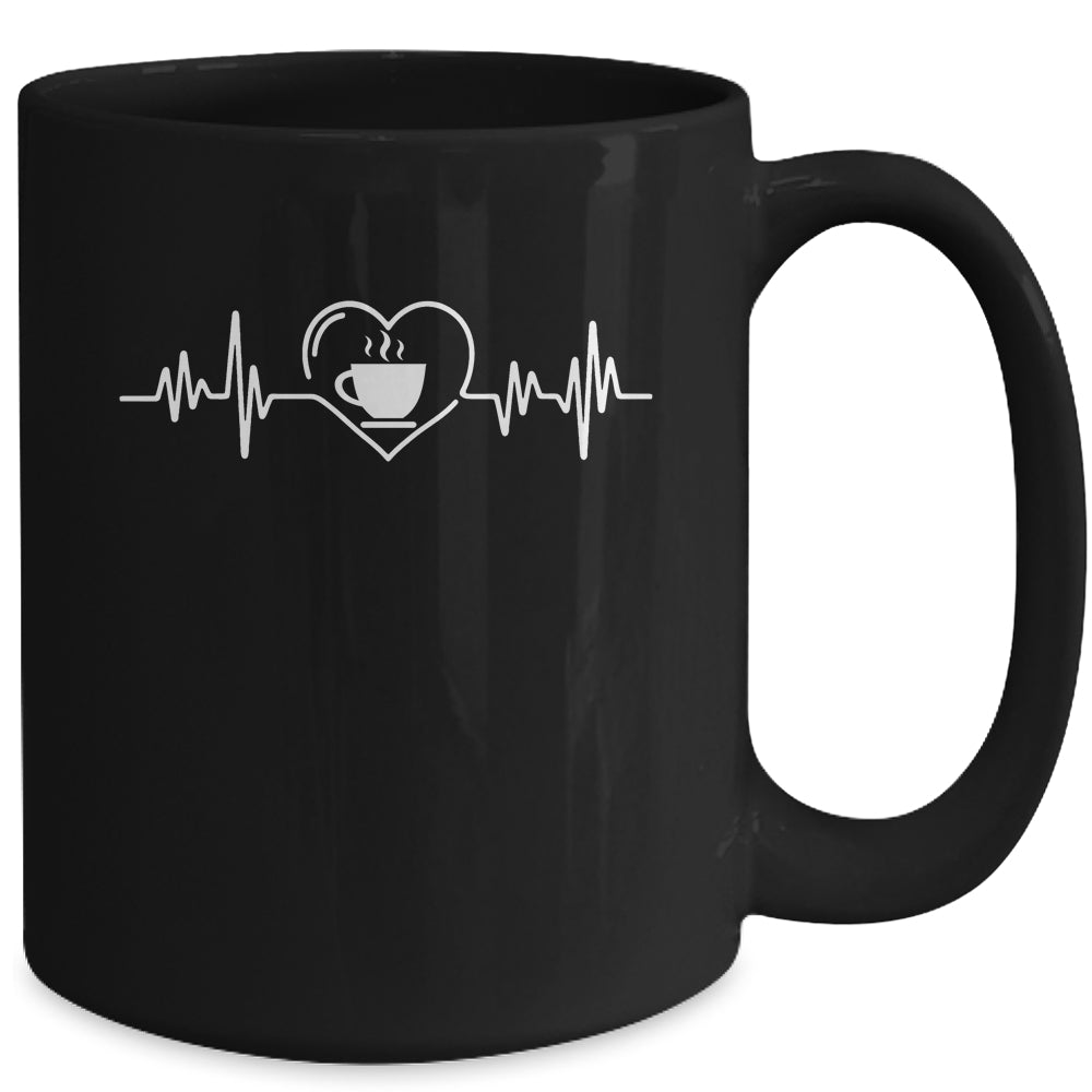 Funny Barista Heartbeat Design For Men Women Coffee Lovers Mug | siriusteestore