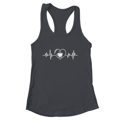 Funny Barista Heartbeat Design For Men Women Coffee Lovers Shirt & Tank Top | siriusteestore