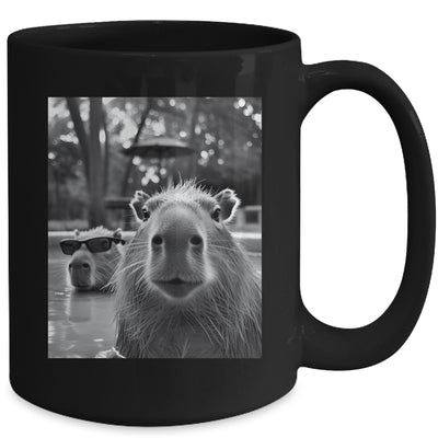 Funny Capybara Cool Capybara Selfie Caby Lover Kids Boy Girl Mug | siriusteestore