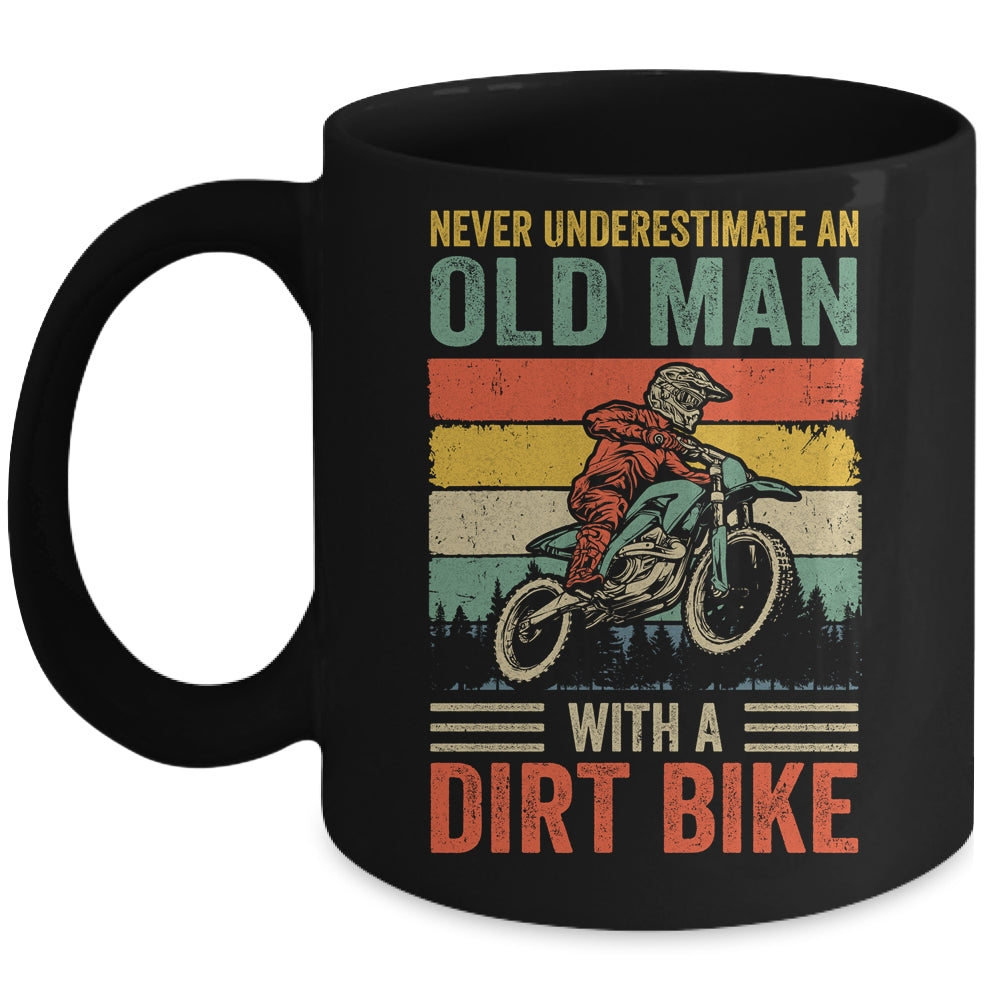 Funny Dirt Bike Art For Dirtbike Lover Men Grandpa Motorbike Mug | siriusteestore
