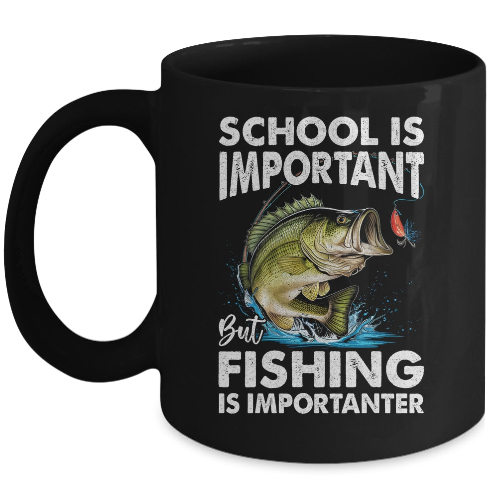 Funny Fishing For Boys Kids Youth Saying Bass Fish Fisherman Mug | siriusteestore