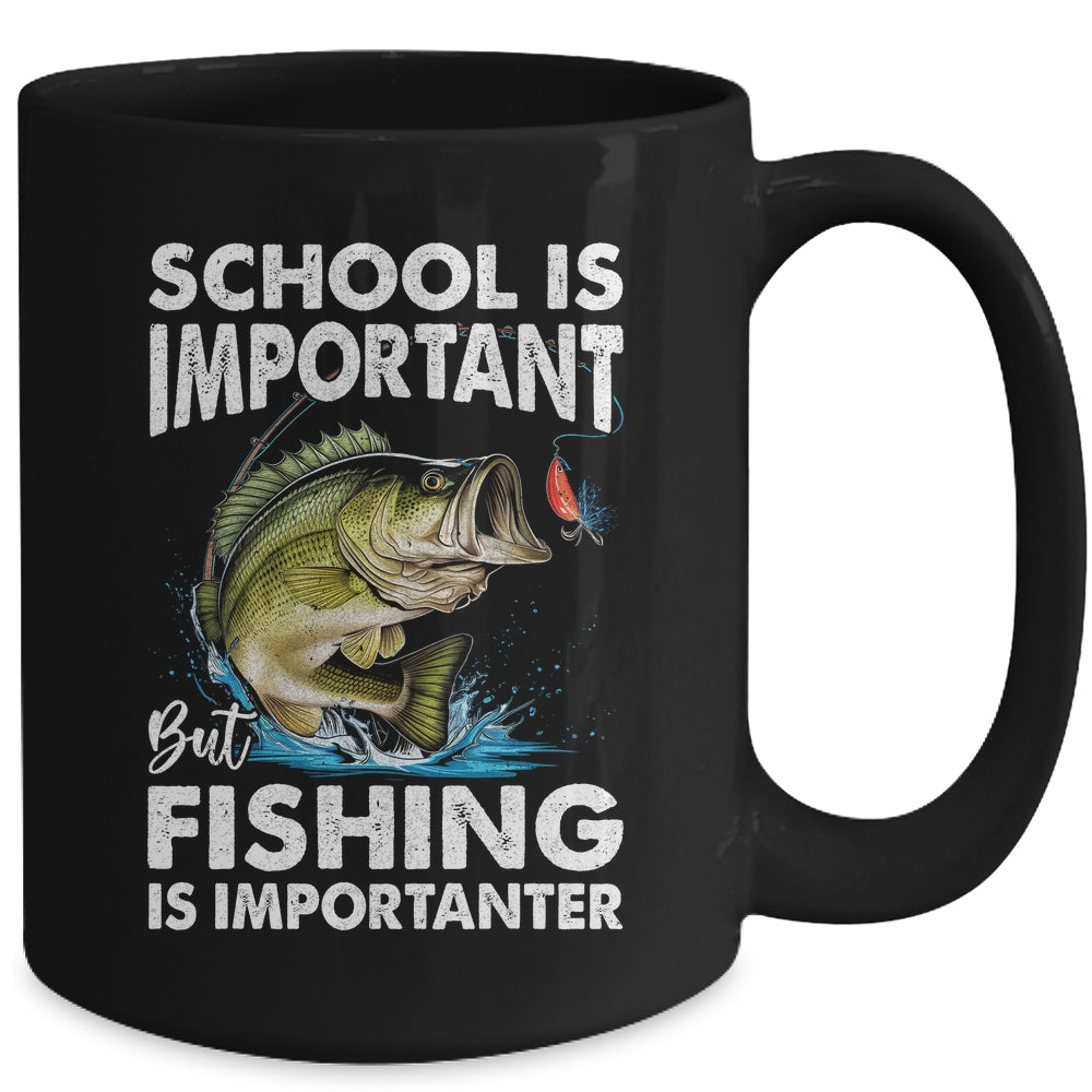Funny Fishing For Boys Kids Youth Saying Bass Fish Fisherman Mug | siriusteestore