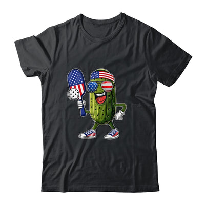 Funny Patriotic Pickle Playing Pickleball Paddle 4th Of July Shirt & Tank Top | siriusteestore
