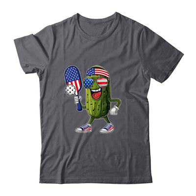 Funny Patriotic Pickle Playing Pickleball Paddle 4th Of July Shirt & Tank Top | siriusteestore