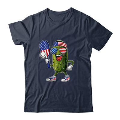 Funny Patriotic Pickle Playing Pickleball Paddle 4th Of July Shirt & Tank Top | siriusteestore