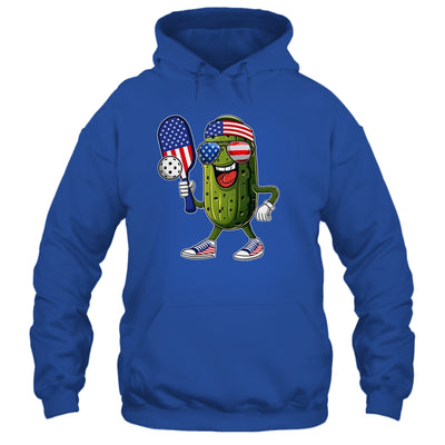Funny Patriotic Pickle Playing Pickleball Paddle 4th Of July Shirt & Tank Top | siriusteestore
