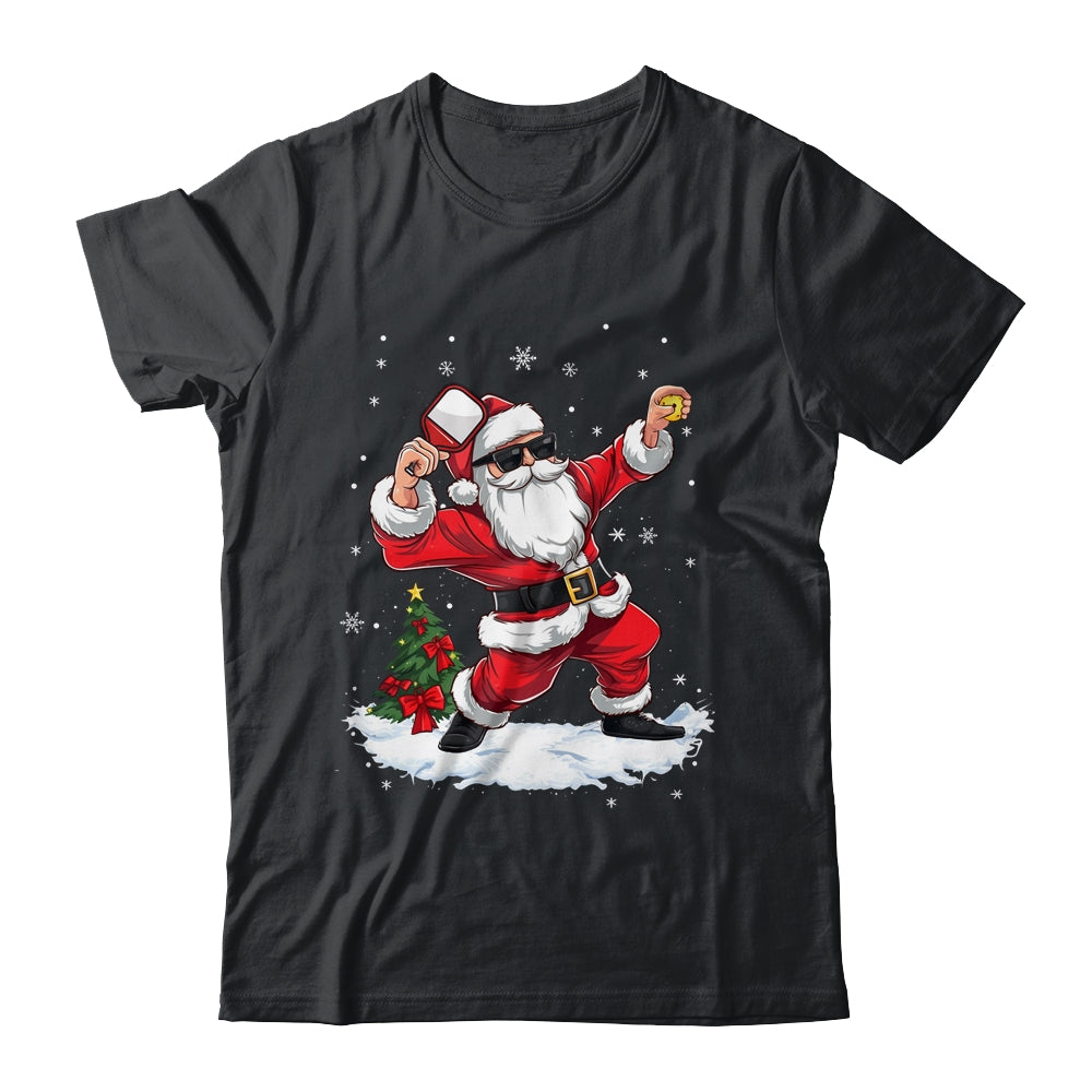 Funny Pickleball Christmas Santa Playing Pickleball Shirt & Sweatshirt | siriusteestore