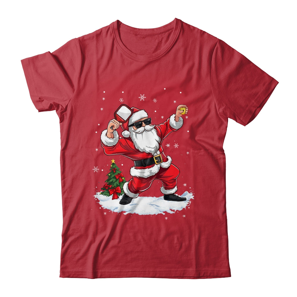 Funny Pickleball Christmas Santa Playing Pickleball Shirt & Sweatshirt | siriusteestore