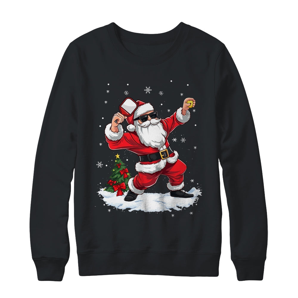 Funny Pickleball Christmas Santa Playing Pickleball Shirt & Sweatshirt | siriusteestore