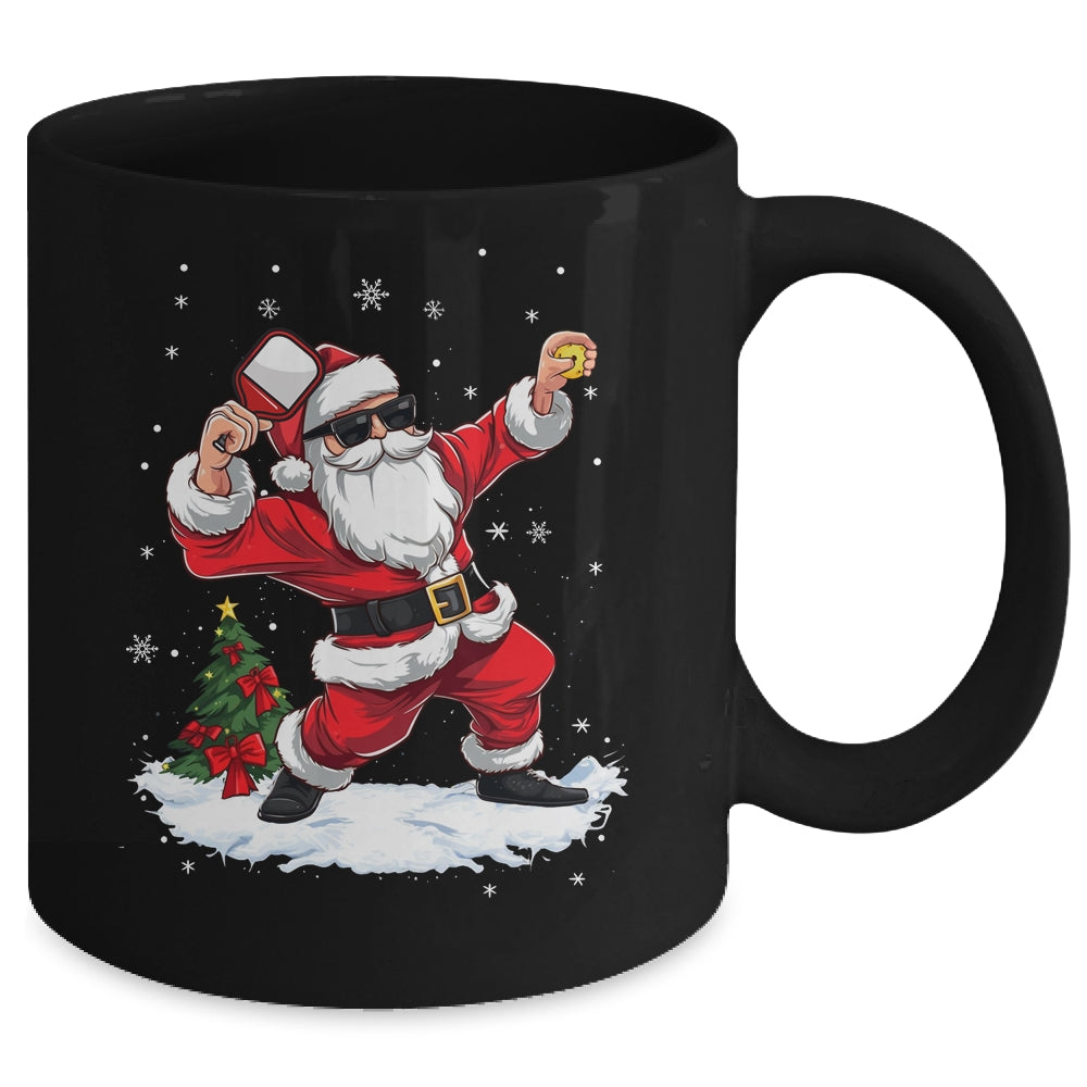 Funny Pickleball Christmas Santa Playing Pickleball Mug | siriusteestore