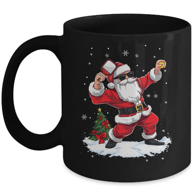 Funny Pickleball Christmas Santa Playing Pickleball Mug | siriusteestore
