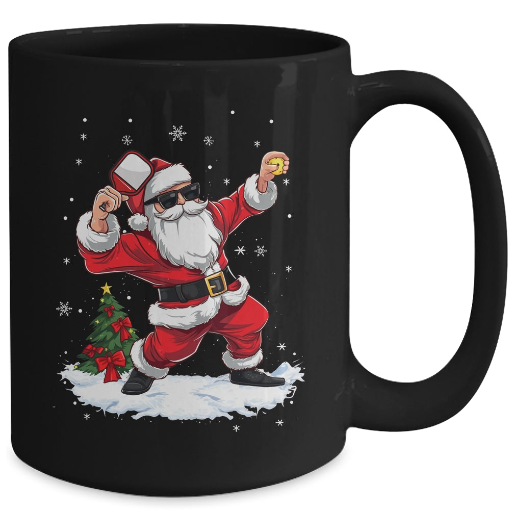Funny Pickleball Christmas Santa Playing Pickleball Mug | siriusteestore