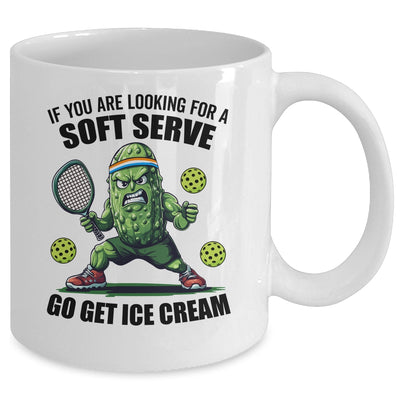 Funny Pickleball Playing Pickle Tennis Soft Serve Ice Cream Mug | siriusteestore