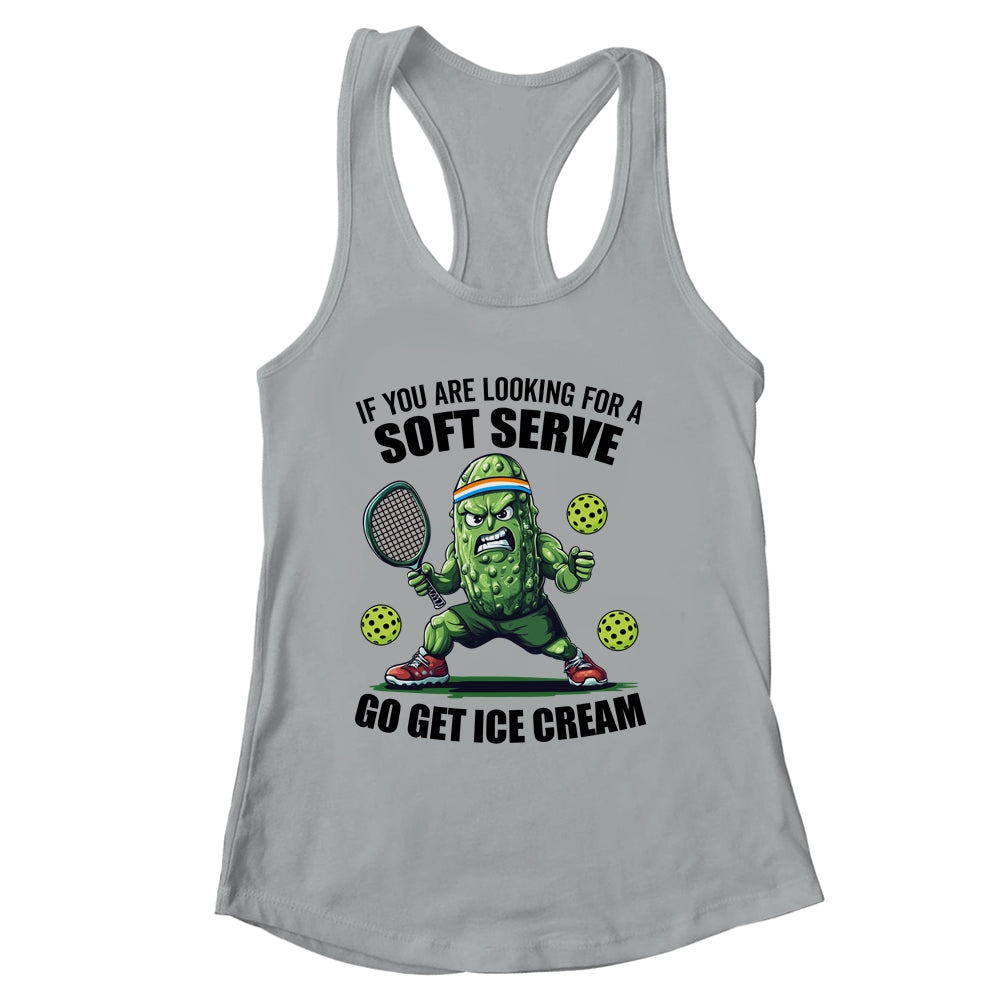 Funny Pickleball Playing Pickle Tennis Soft Serve Ice Cream Shirt & Tank Top | siriusteestore