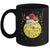 Funny Pickleball Reindeer Santa Hat Christmas Lights Holiday Mug | siriusteestore