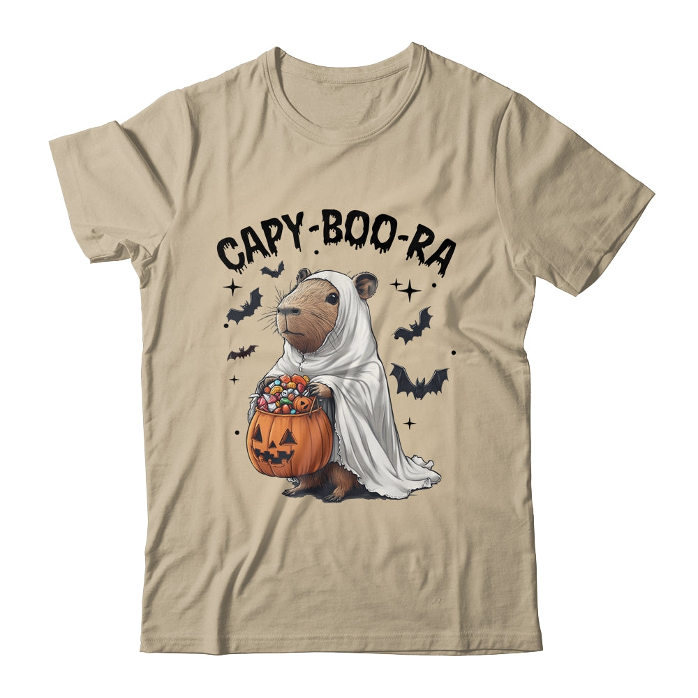 Ghost Capybara And Pumpkin Funny Halloween Kids Women Men Shirt & Sweatshirt | siriusteestore