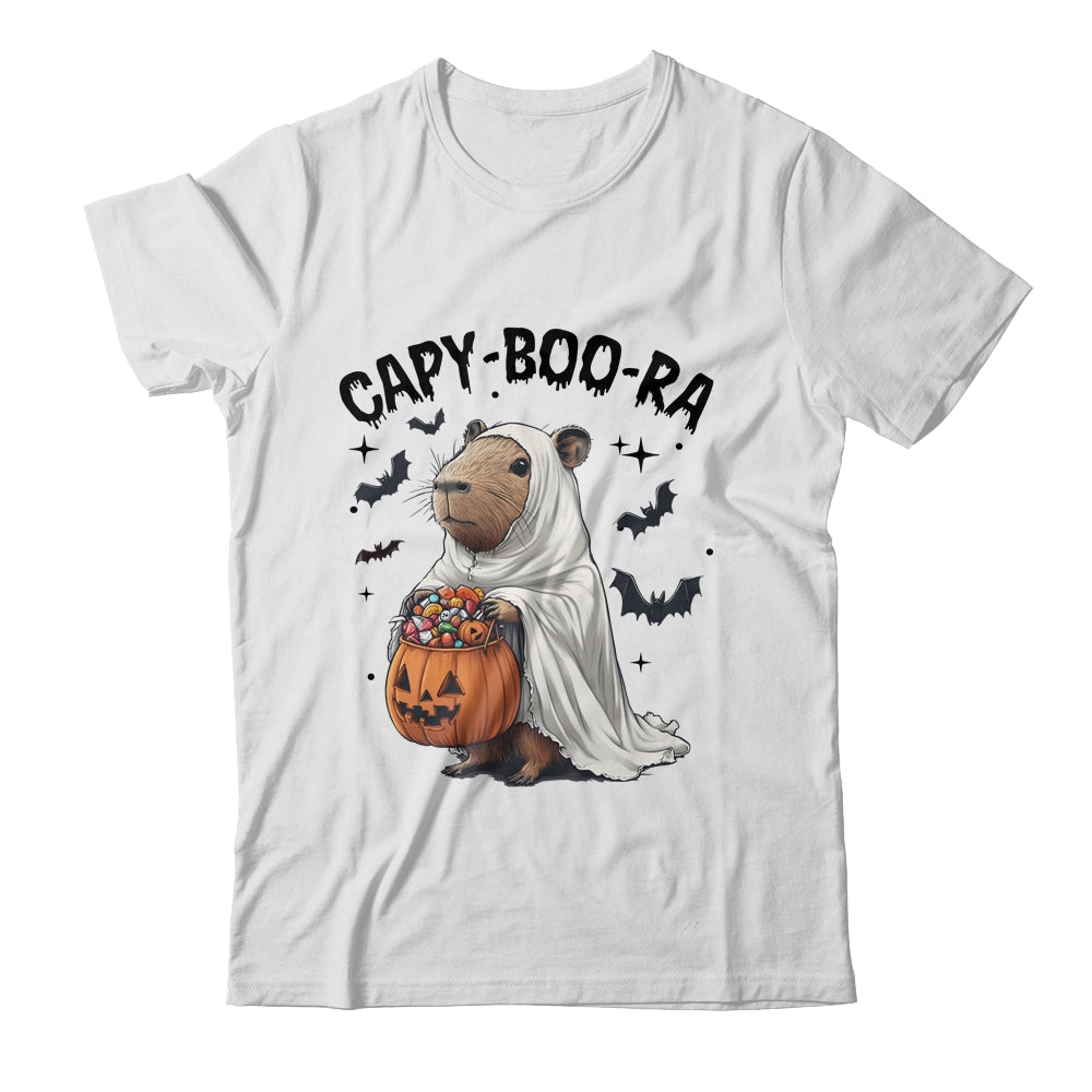 Ghost Capybara And Pumpkin Funny Halloween Kids Women Men Shirt & Sweatshirt | siriusteestore