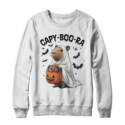 Ghost Capybara And Pumpkin Funny Halloween Kids Women Men Shirt & Sweatshirt | siriusteestore