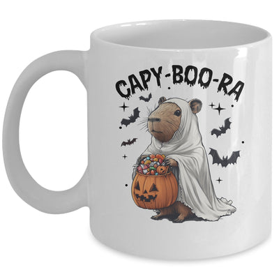 Ghost Capybara And Pumpkin Funny Halloween Kids Women Men Mug | siriusteestore