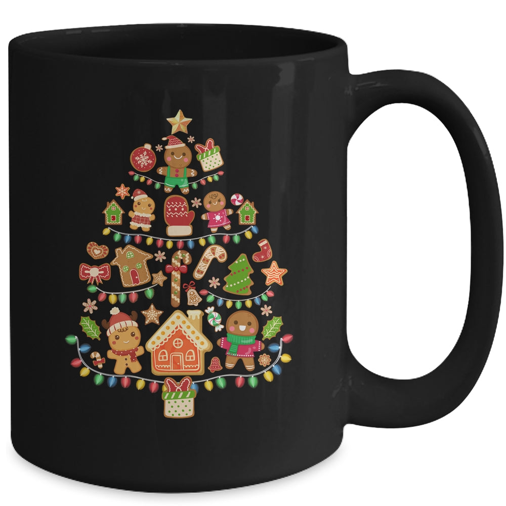 Gingerbread Christmas Tree Lights Cookie Baking Team Mug | siriusteestore
