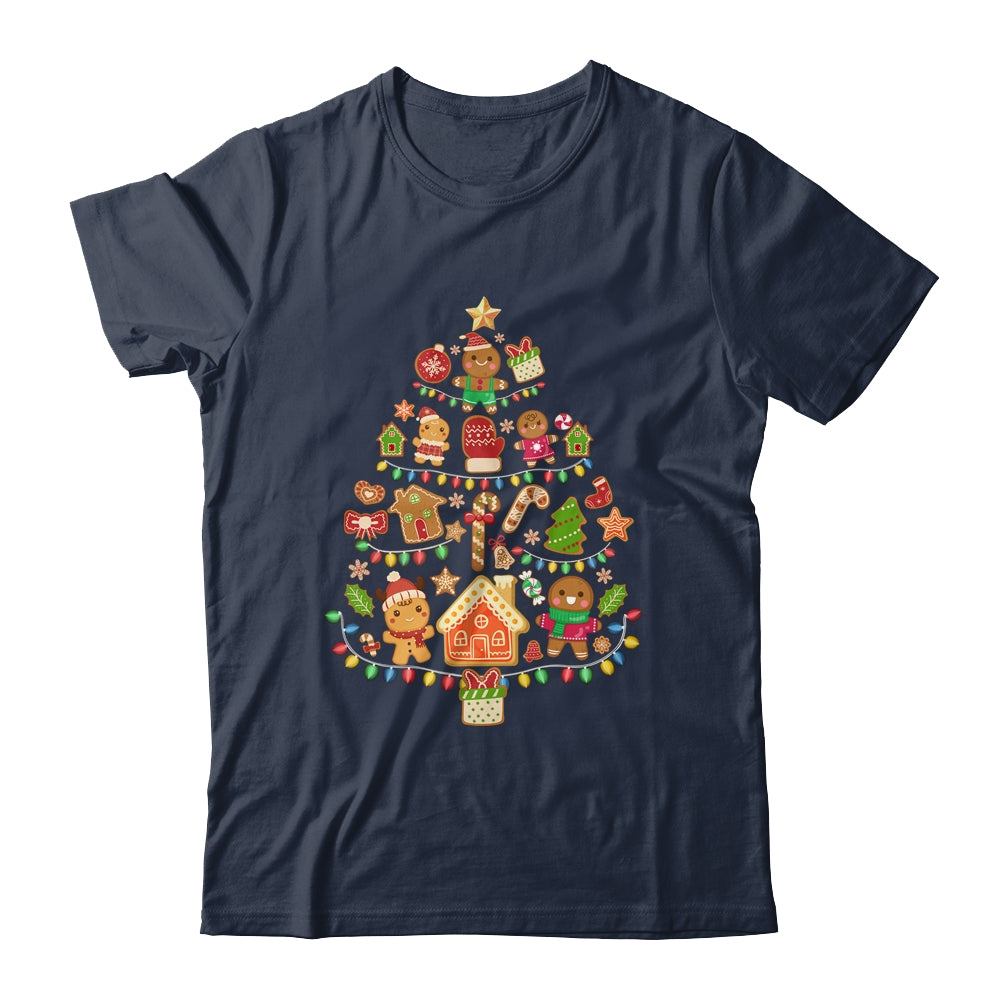 Gingerbread Christmas Tree Lights Cookie Baking Team Shirt & Sweatshirt | siriusteestore