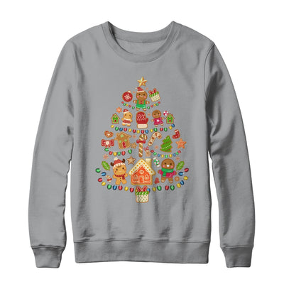 Gingerbread Christmas Tree Lights Cookie Baking Team Shirt & Sweatshirt | siriusteestore