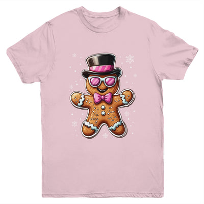 Gingerbread Cookie Christmas Pink Coquette Xmas Boy Girls Youth Shirt | siriusteestore
