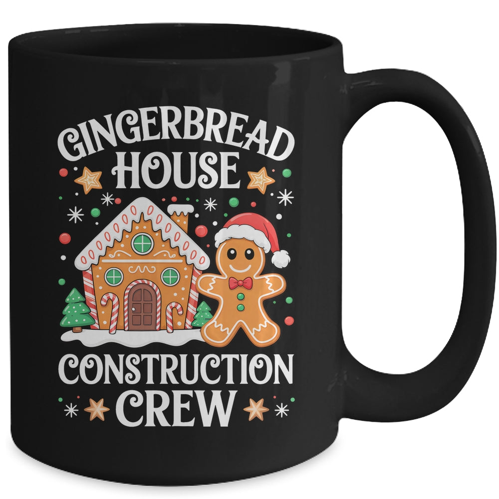 Gingerbread House Construction Crew Decorating Baking Xmas Mug | siriusteestore