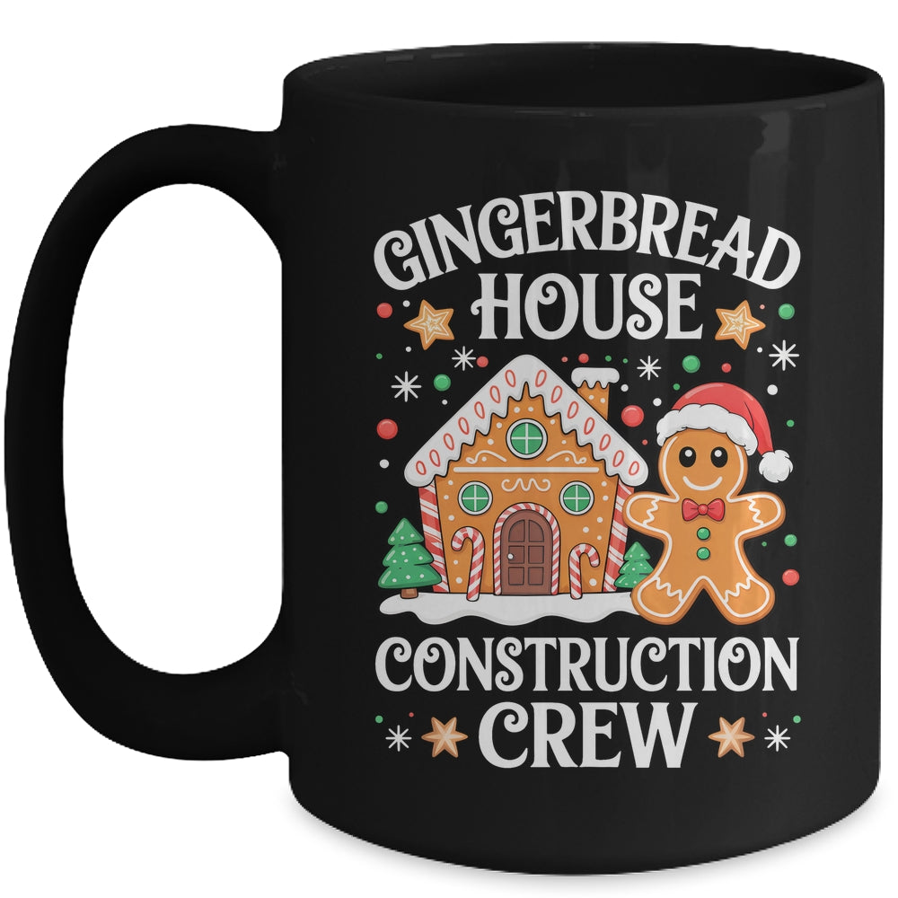 Gingerbread House Construction Crew Decorating Baking Xmas Mug | siriusteestore