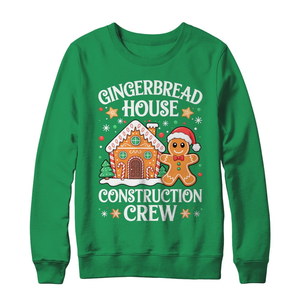 Gingerbread House Construction Crew Decorating Baking Xmas Shirt & Sweatshirt | siriusteestore