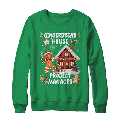 Gingerbread House Project Manager Cookie Baking Christmas Shirt & Sweatshirt | siriusteestore