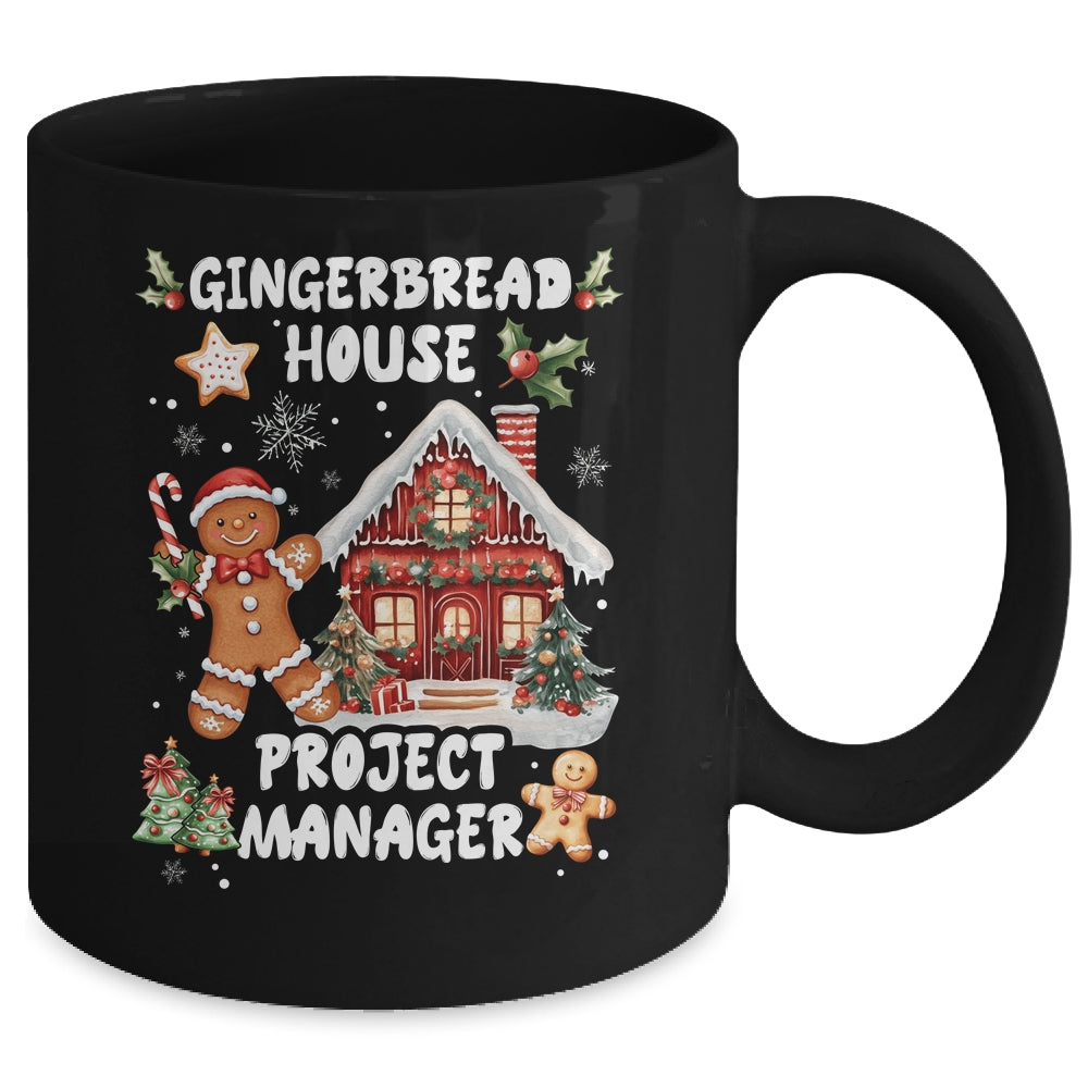 Gingerbread House Project Manager Cookie Baking Christmas Mug | siriusteestore