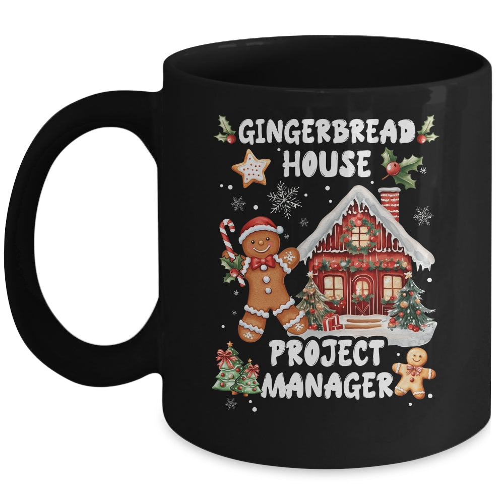 Gingerbread House Project Manager Cookie Baking Christmas Mug | siriusteestore