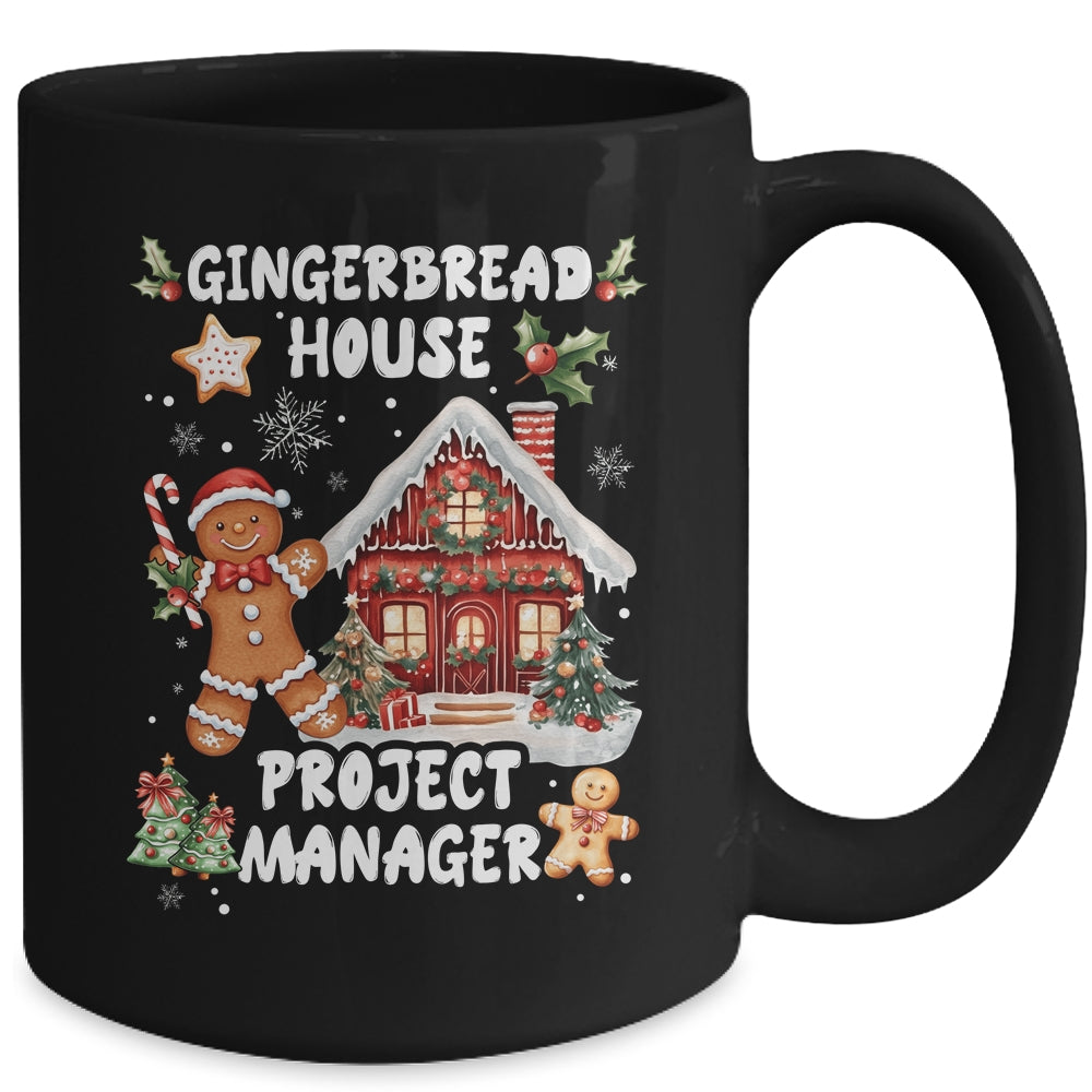Gingerbread House Project Manager Cookie Baking Christmas Mug | siriusteestore