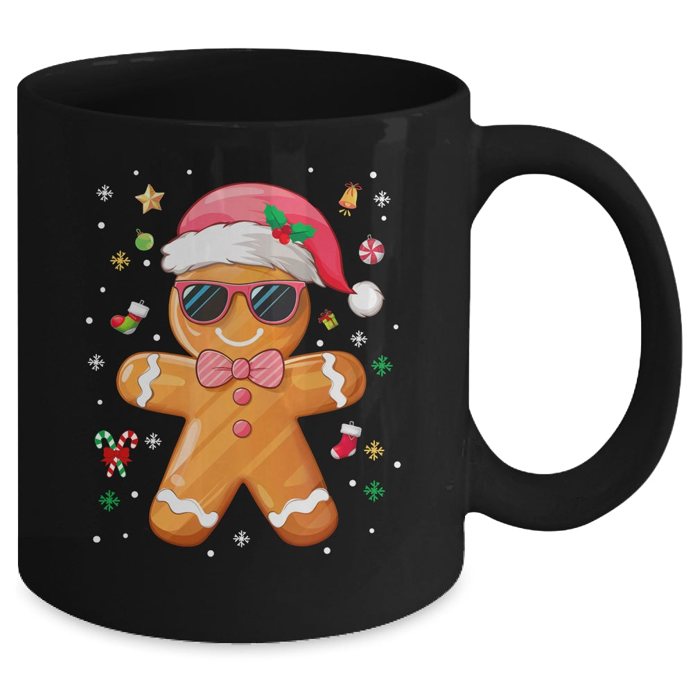 Gingerbread Man Pink Christmas Cookie Costume Baking Team Mug | siriusteestore