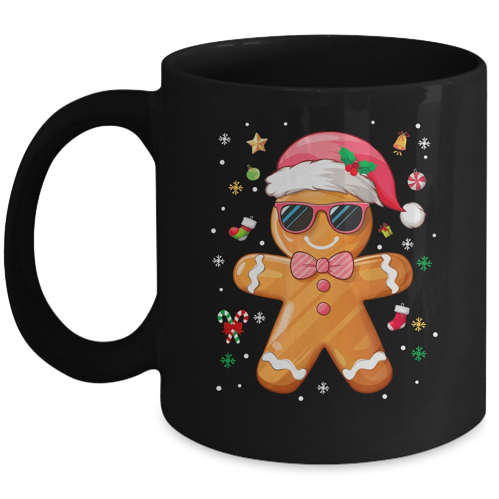 Gingerbread Man Pink Christmas Cookie Costume Baking Team Mug | siriusteestore