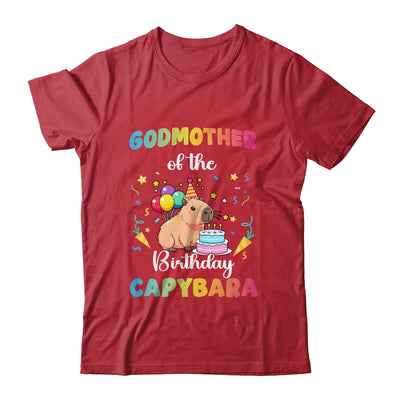 Godmother Of The Birthday Girl Capybara Bday Party Family Shirt & Hoodie | siriusteestore