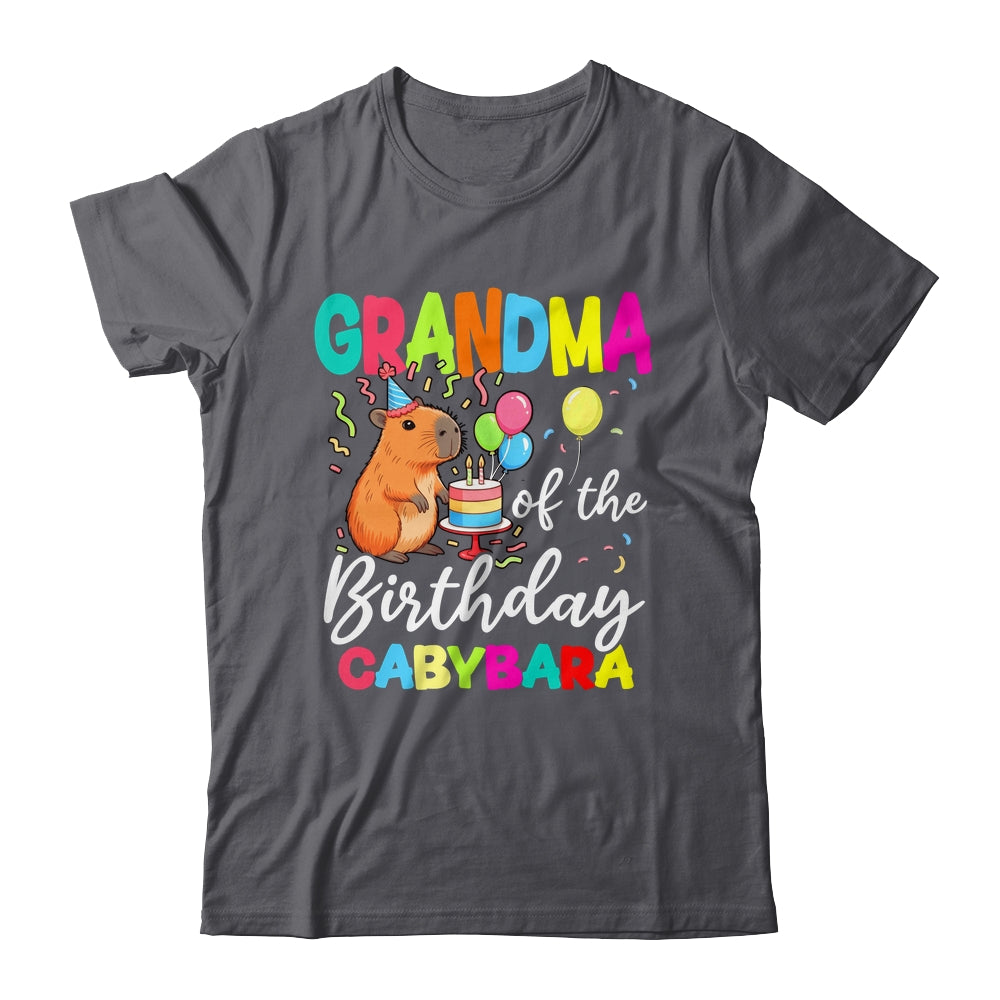 Grandma Of The Birthday Capybara Girl Bday Party Family Shirt & Hoodie | siriusteestore