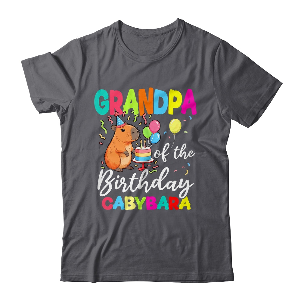 Grandpa Of The Birthday Capybara Girl Bday Party Family Shirt & Hoodie | siriusteestore