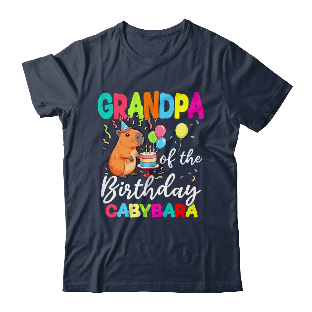 Grandpa Of The Birthday Capybara Girl Bday Party Family Shirt & Hoodie | siriusteestore